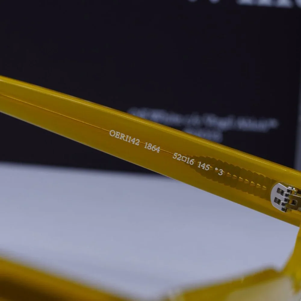Off-White OERI142 WINDSOR 1864 Square Sunglasses – Shiny Yellow\Brown
